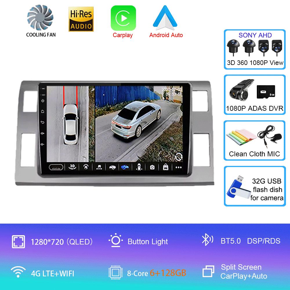 Car Radio Android 14 For Toyota Previa XR50 3 III Estima 2006-2019 DSP Multimedia Player GPS Stereo Autoradio 2 Din Stereo
