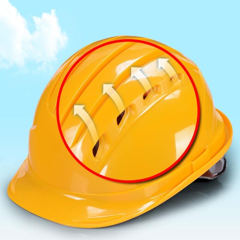 Reflective Safety Hard Hat With Adjustable Strap For Construction Workers And Night Cyclists Practical ABS Plastic