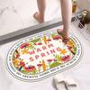 Diatom Mud Bathroom Floor Mat Entry Door Kitchen Bathroom Non-slip Foot Mat Household Absorbent Quick-drying Door Mat