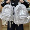 Schoolbag Korean ins High Value College Style Star School Bag Middle School Student School Bag Women's Casual Lightweight Large Capacity Backpack