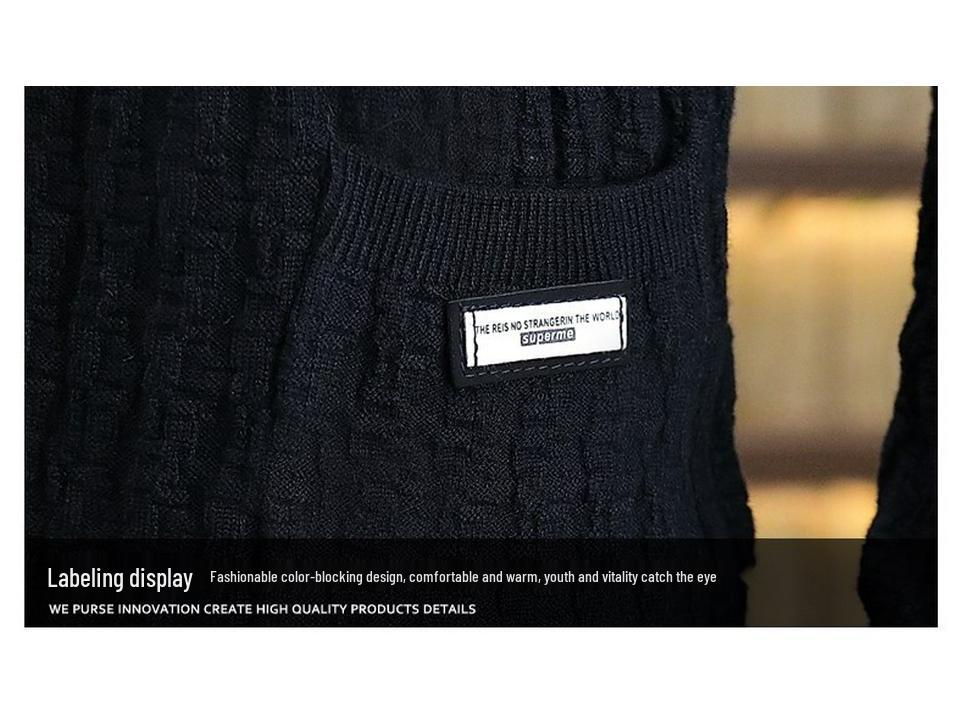 Herren 2025 Koreanischer Lässiger Strick-Cardigan-Jacke für Frühling/Herbst