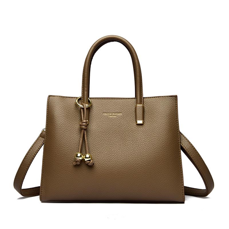 2025 Autumn/Winter Large Capacity Retro Women's Briefcase and Crossbody Tote Bag
