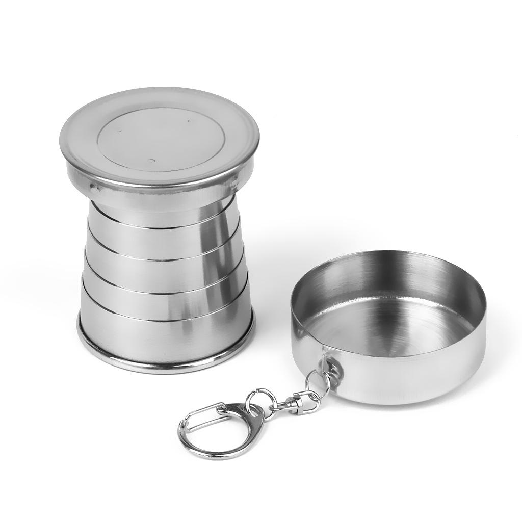 Stainless Steel Travel Camping Hiking Folding Collapsible Cup