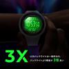 PINDOWS Digital Sports 30m LED 3 Countdown and Calendar for an Active Lifestyle Women's Watch, Waterproof, Backlight, Alarms, Stopwatch, Timer,