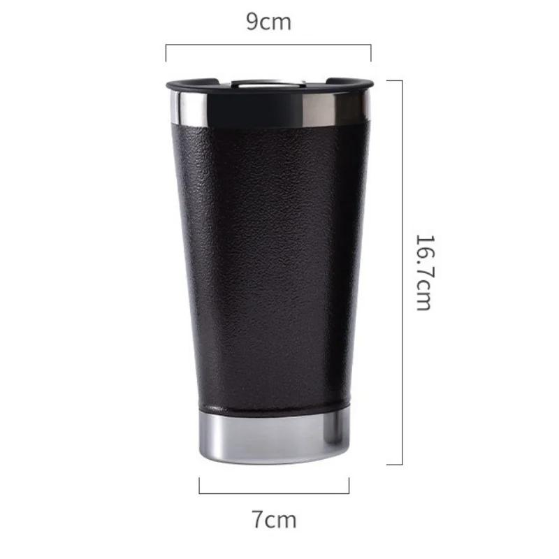 Stainless Vacuum Insulated Cup Double Wall Beer Mug Bottle Opener Car Coffee Cup Portable Travel Tumbler Hot/Cold Drinkware Cup