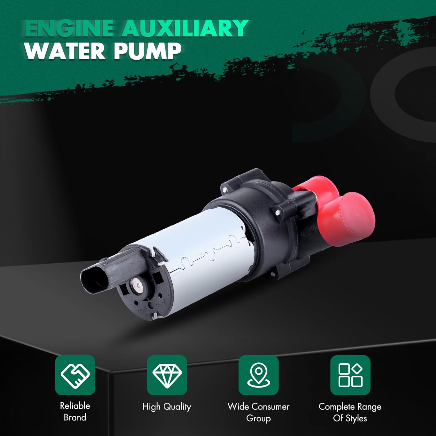 

SCITOO Auxiliary Water Pump Fits for for Porsche R8 Q7 Cayenne for A3 Quattro TT Quattro Eos R32 Phaeton for A6 Quattro EuroVan 4.2L 5.2L 3.6L 3.2L