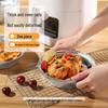 MARYYA 700ml Round Disposable Tin Foil Trays, 10-Pack
