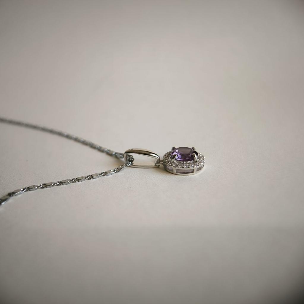 Серебряная подвеска с аметистом 2.104ct (2189381)
