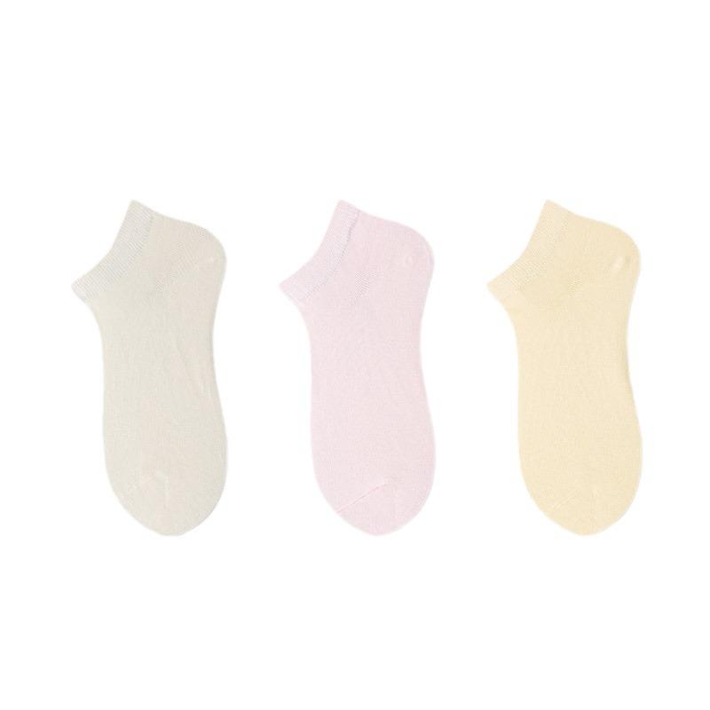 Women's Breathable Summer Boat Socks - Lightweight, Sweat-Absorbent, Deodorant Solid Color Short Socks for Sports