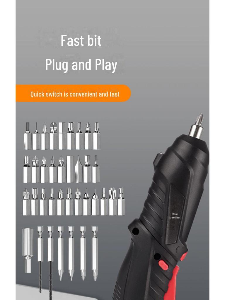 Rechargeable Mini Electric Screwdriver and Hand Drill Set for Home Use