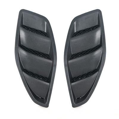 Car 2PCS Engine Hood Dome Louvers Air Inlet Vents Bezel Sticker For Jeep JK Wrangler 2007-2017