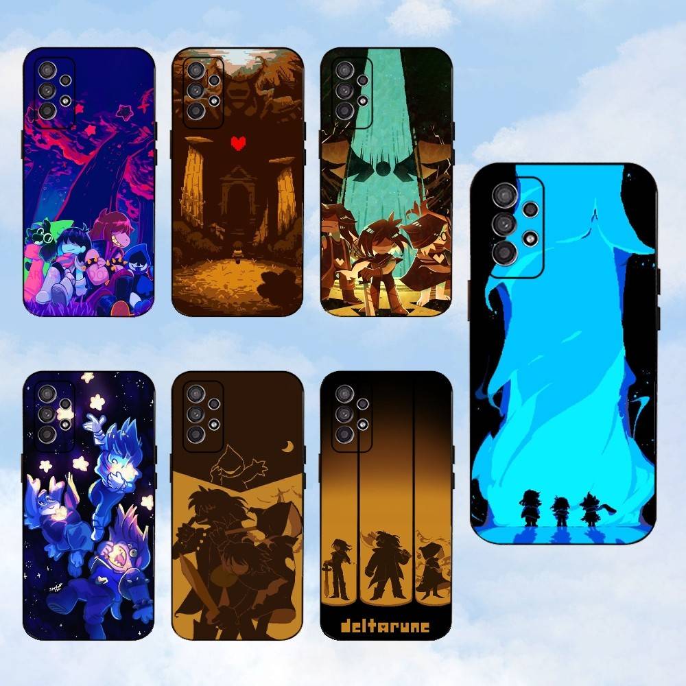 D-Deltarune R-Ralsei Game Phone Case For Samsung S25,S24,S23,S22,S21,S20,S10,Ultra,Plus,Lite,FE,Soft Silicone Black Cover