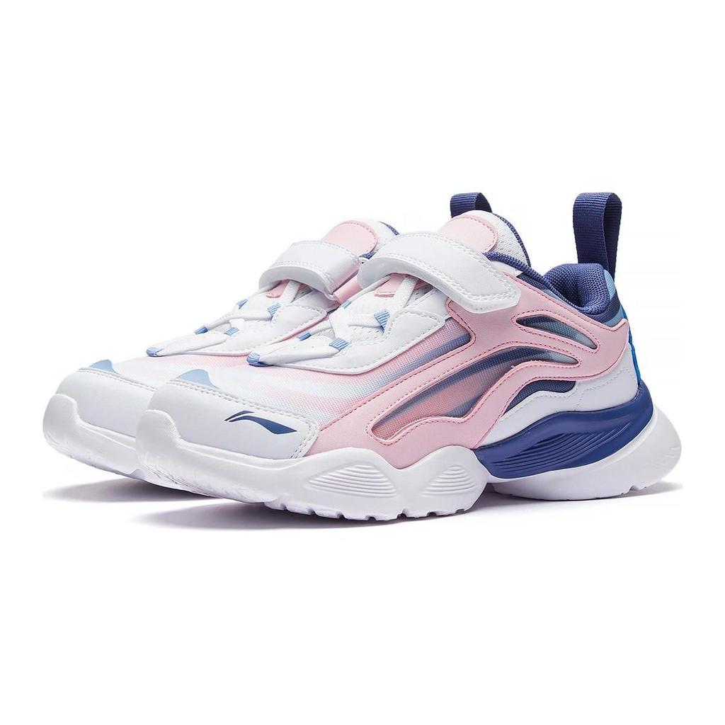 Li Ning Kids Big Aurora Sports Trend Low Top Casual Shoes Kids Casual Shoes White YKCQ274-74