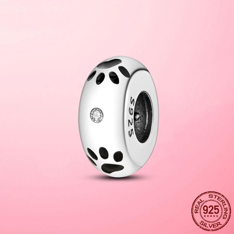 New 925 Silver Snake Coffee Cup Dog CZ Cactus Charms Beads Fit Original Women Bracelet Fine Silver Jewelry Gift