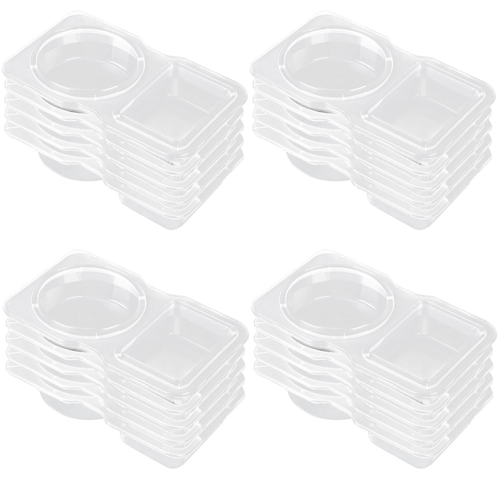 

Штабелируемые держатели для приправ, пищевой пластик, органайзеры для соусов, контейнер с двойным отделением для закусок и заправок 20