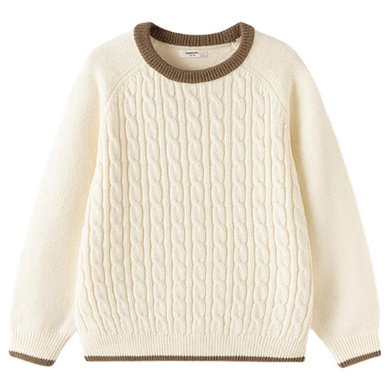 Balabala Kids' Preppy Colorblock Pullover Sweater