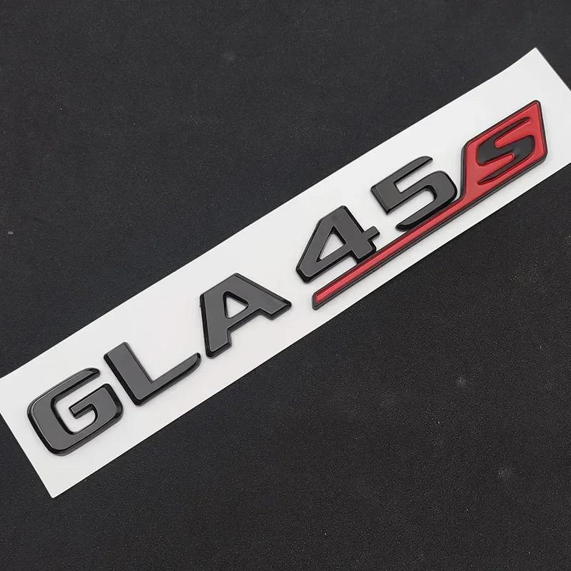 3D ABS GLA45S Buchstaben Aufkleber Auto Styling Heckklappen Emblem GLA45S Logo für Mercedes GLA45S AMG X156 Zubehör
