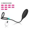 Prostate Massager With Cockring Vibrating Butt Plug Anal Wireless Remote Control Sex Toys for Men Ass Anal Dildo for Women 18+