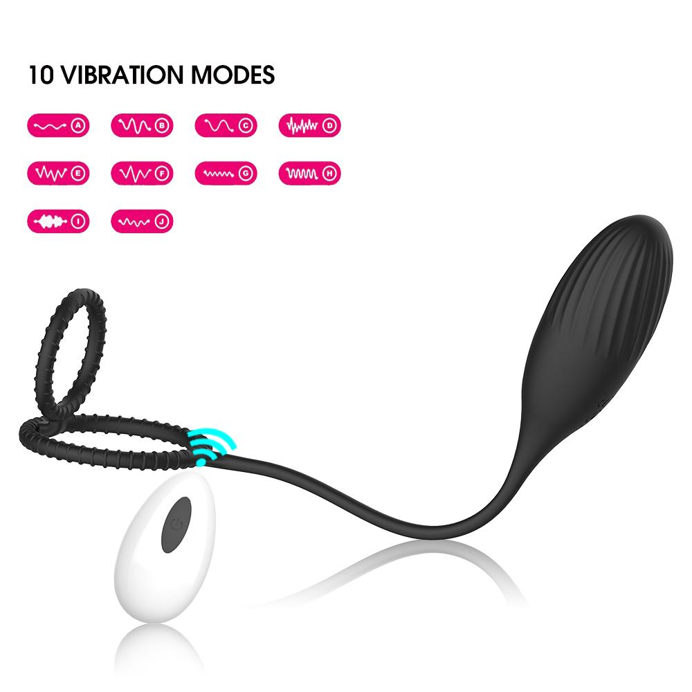 Prostate Massager With Cockring Vibrating Butt Plug Anal Wireless Remote Control Sex Toys for Men Ass Anal Dildo for Women 18+