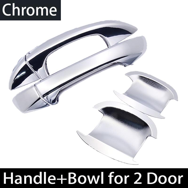 Exterior din fibră de carbon pentru Volkswagen VW Scirocco 3 MK3 2008 ~ 2017 2009 crom lucios negru capac mâner ușii bol mașină