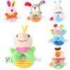 Cute Cartoon Animal Hand Bell Round Hand Bell Baby Infant Grab Sound Plush Toy