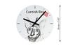 Cornish Rex – Wall clock with a cat, shelf clock with a print | Art-Dog