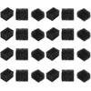 24pcs Face Makeup Tool Special Effects Makeup Sponges Black Color Makeup Sponge Tools  Art Shaping