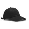 Unisex Classic Black Cotton Baseball Hat With Curved Brim For Outdoor Sunshade And Casual Wear