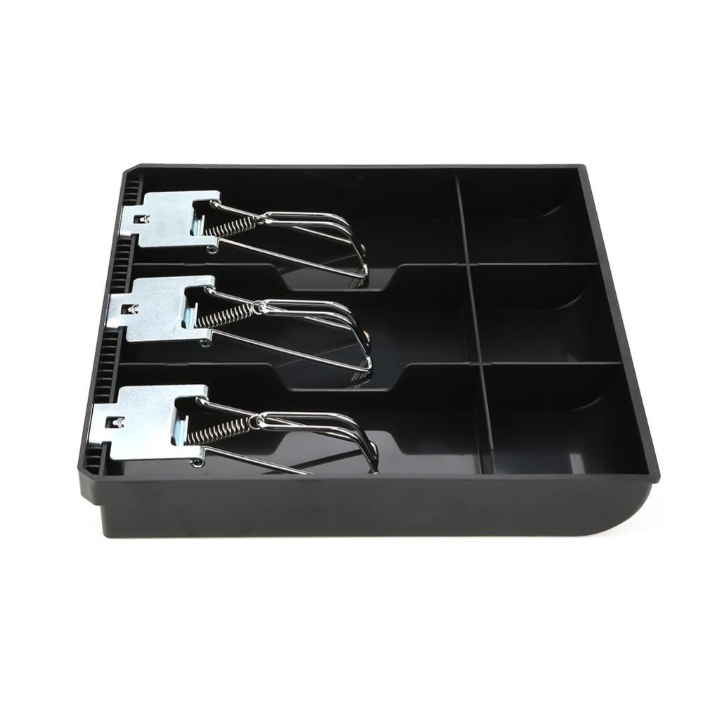 

Metal Clip Cash Drawer Insert Tray Three Compartments Money Tray Cash Register Insert Tray Store