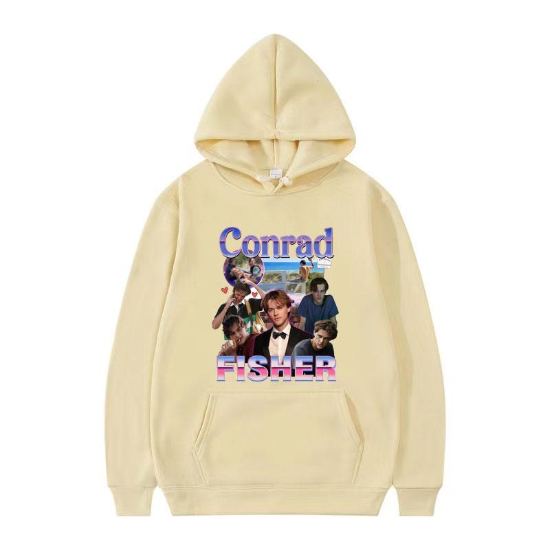 Team Conrad Cousins Beach Graphic Sweatshirt Men's Clothing Conrad Fisher Movie Y2k Hoodie Long Sleeve Comfort Oversized Hoodies