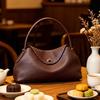 Genuine Cow Leather Fashion Women's Handbag Luxury Deisgner Ladeis Underarm Hobo Bag Cowhide Shoulder Crossbody Female Bag