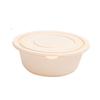 Homeglen 900ml Round Corn Starch Disposable Lunch Boxes
