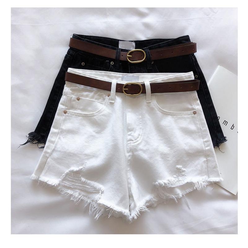 Light Blue Denim Shorts Women's Summer Thin Loose Thin Show High A Word Wide Legs All Match