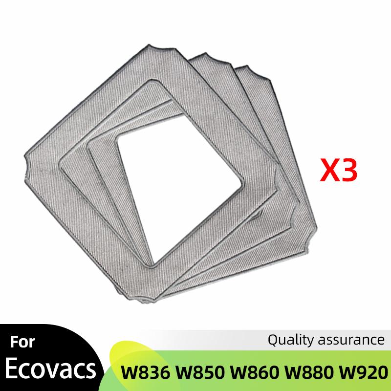 

Microfiber Mop Cloth Replacement Parts for Ecovacs Robotics Winbot W836 W850 W860 W880 W920 Window Cleaning Robot