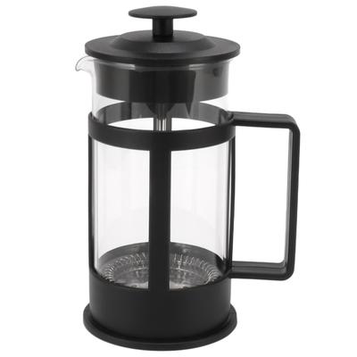 Cafetière à piston française 350 ml en verre et acier inoxydable avec théière à piston française en verre