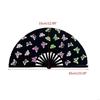 62KD Make Your Performances Stand Out with This Reflective Folding Fan for Children Adults Girl Boys Birthday Holiday Present