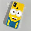 AM26 Śmieszne Minionki Przezroczyste Etui dla Samsung A04 A14 A23 A34 A54 M23 M33 M52 M53 Realme 10 9 C30S C35 C55 VIVO Y02 Y21 Y33S Y51 X80 V25 Pokrowiec