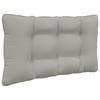 Outdoor Sofa Cushions 2 Pcs Gray Polyester