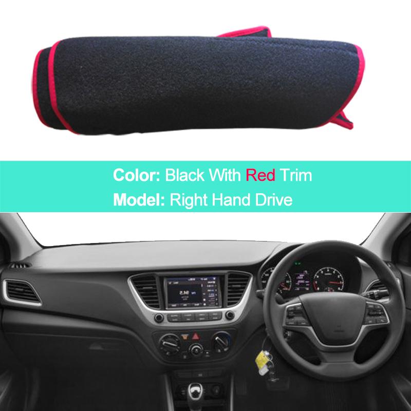 For Hyundai Accent HC / Solaris 2 2017 2018 LHD RHD Car Auto Dashboard Cover Carpet Cape Dashmat Protector Pad