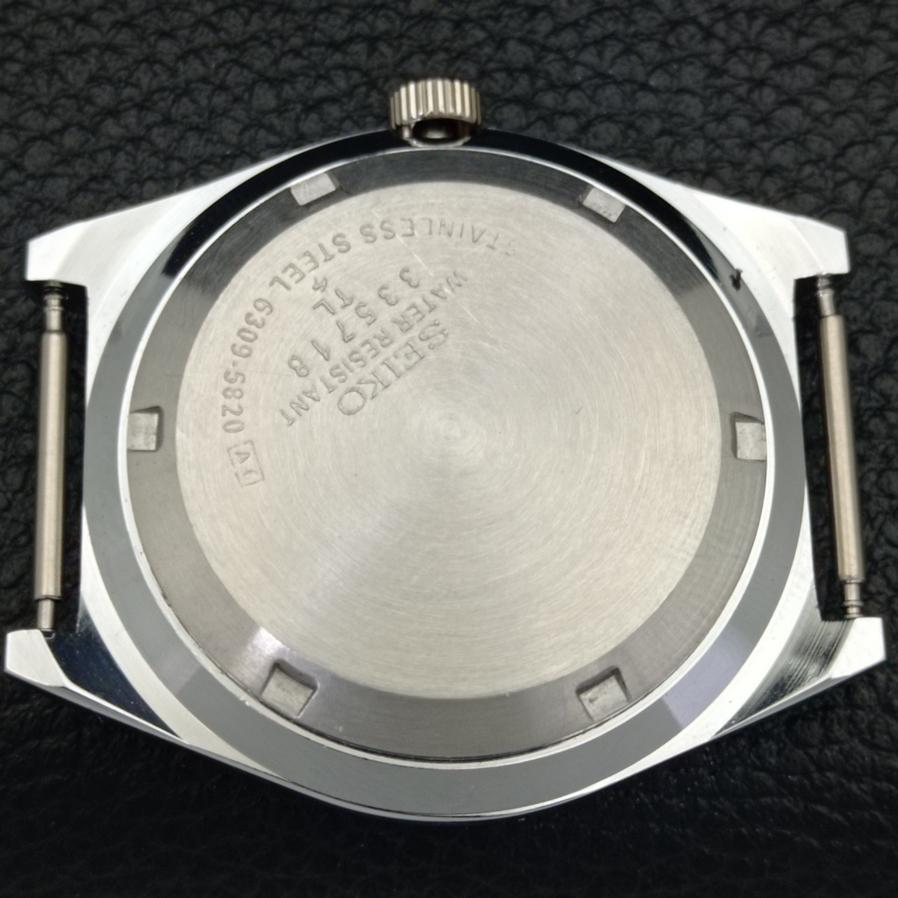 RENOVOVANÉ SEIKO 5 AUTOMATIC 6309A JAPONSKÉ PÁNSKÉ HODINKY S ČERNÝM CILENÍKEM a427303-2 QRL-a427303