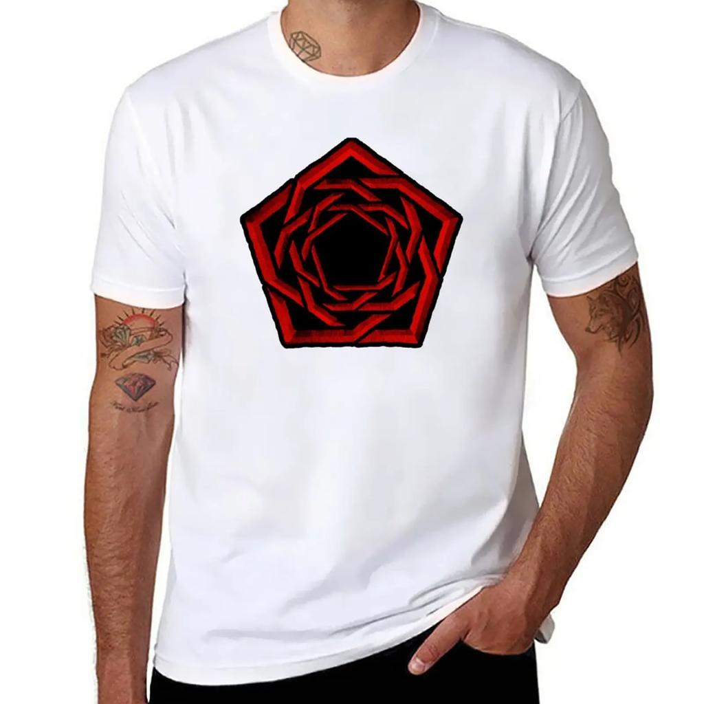 dark red rose hexa T-Shirt cute tops cute clothes fitted t shirts for men