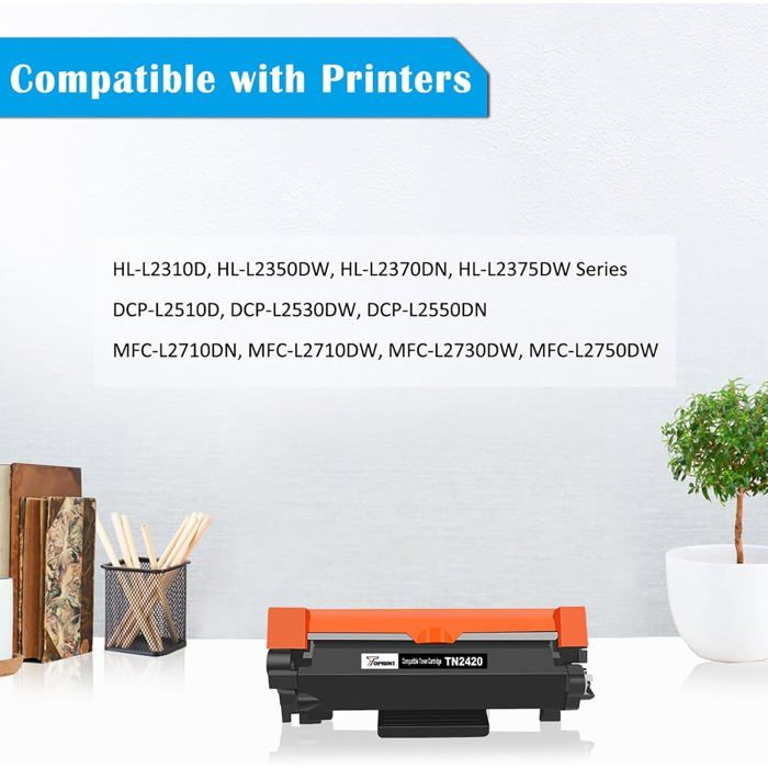 Toner Cartridges - DOOKY THE ORIGINAL - TN-2420 - High Capacity 3000 Pages - Compatible Brother - Pack of 2