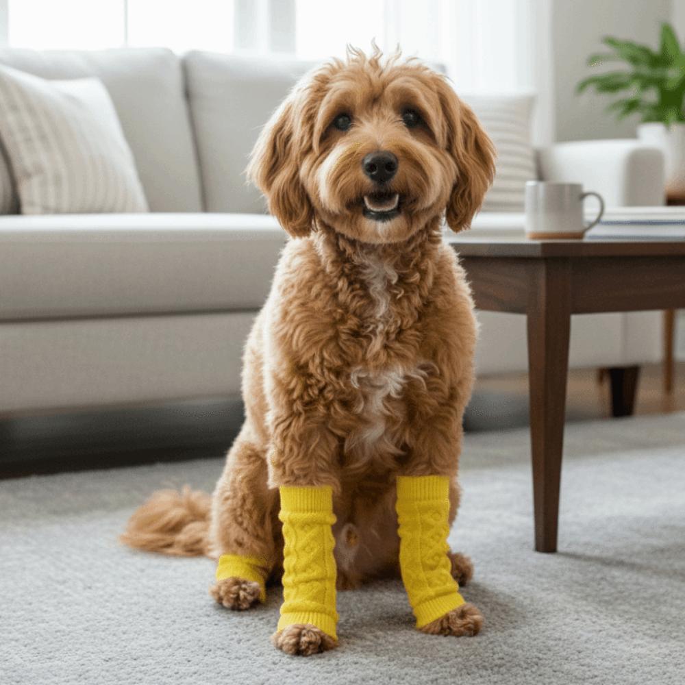 Elastic Pet Elbow Protector Anti-dirty Knitted Dog Leg Warmer Dog Elbow Cover  Sports Sheath