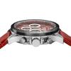 AngelClover Men's Watch, TIME CRAFT SOLAR NTCS44SBRE-RE, Solar Battery, 100m Water Resistance, Mineral Glass, Red Dial, Stainless Steel
