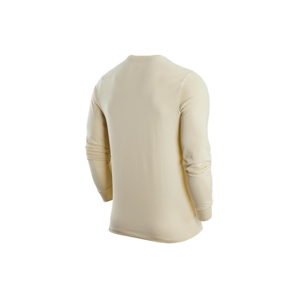 Nike T Shirts Men's Ecru Crew Neck Moderate Straight Fit FJ1173-113