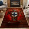 Portugal FPF Logo Design On Brick Wall Patterned Carpet, Non Slip Mat Suitable for Living Room and Bedroom Sofas