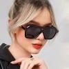 Retro Double Beam Eyeglasses Women Brand Designer Glasses New Ins Fashion Personalized Gradient Eyewear Men UV400 Sunglasses