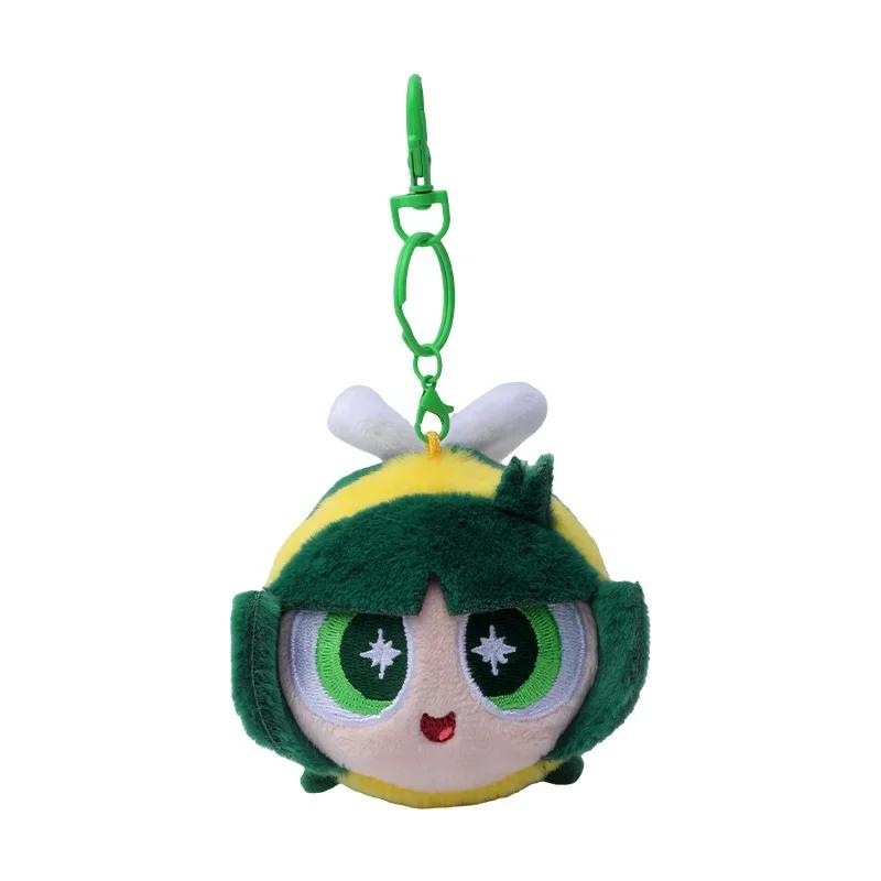 Bee Body Series Powerpuff Girls Plush 8cm Keychain and 20cm Powerpuff Girls Stuffed Toy Decoration Kids Birthday Gift