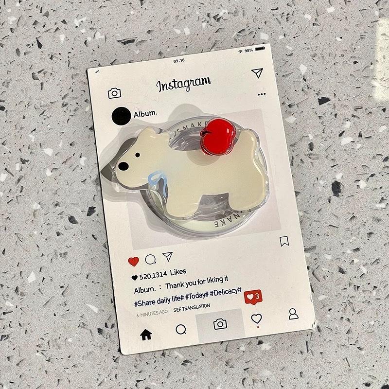 MagSafe-Compatible Cinnamoroll Bear Stand with Super Strong Magnetic Adsorption and Retractable Airbag