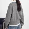 French Luxury Round Neck Knit Cardigan for Women - 2025 Spring/Autumn Stylish Soft Versatile Sweater Outerwear.